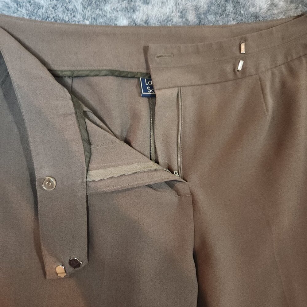Laura Scott Womens Dress Trouser Pants Size 16 Straight Leg Career Work Formal - Picture 4 of 13